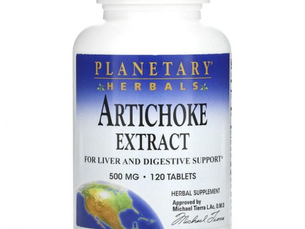 Planetary Herbals, Экстракт артишока, 500 мг, 120 таблеток