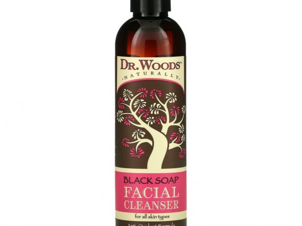 Dr. Woods, Очищающее средство для лица, черное мыло, 236 мл (8 жидких унций)