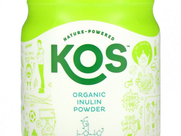 KOS, органический инулин в порошке, 336 г (11,85 унции)