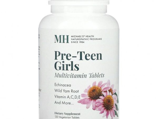 Michael's Naturopathic, Pre-Teen Girls, ежедневные поливитамины, 120 вегетарианских таблеток