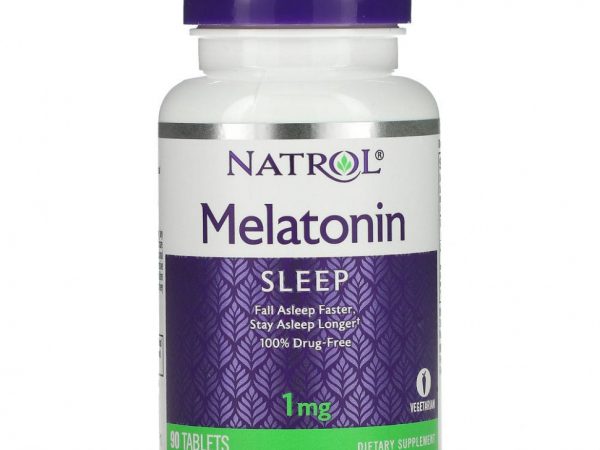 Natrol, Мелатонин, 1 мг, 90 таблеток