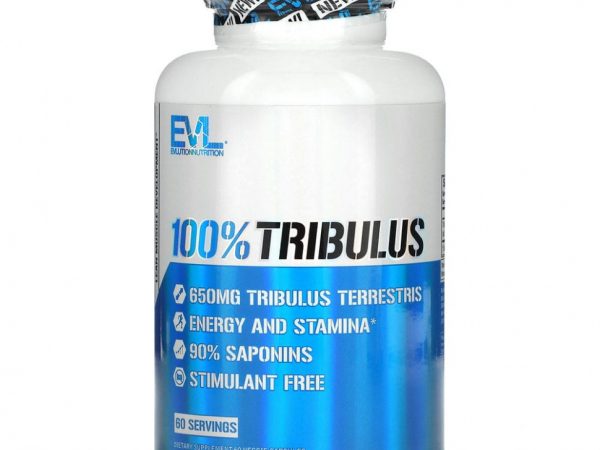 EVLution Nutrition, 100% Tribulus, 60 растительных капсул