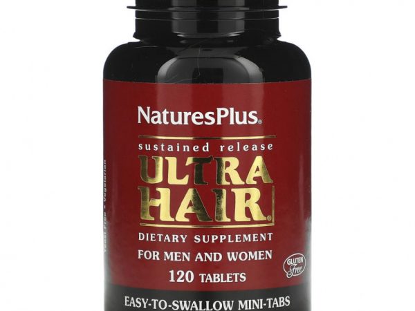 NaturesPlus, Ultra Hair, для мужчин и женщин, 120 таблеток