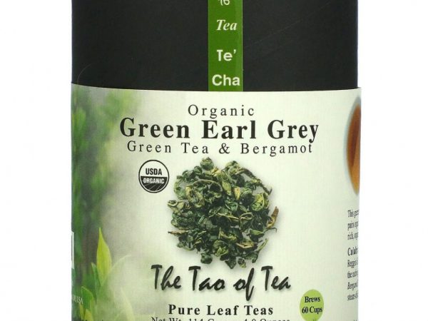 The Tao of Tea, Органический зеленый чай с бергамотом, зеленый «Эрл Грей», 4,0 унции (115 гр)