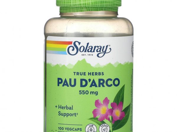 Solaray, кора муравьиного дерева, 550 мг, 100 вегетарианских капсул