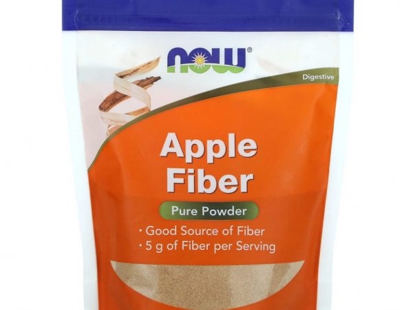 NOW Foods, яблочная клетчатка, чистый порошок, 340 г (12 унций)