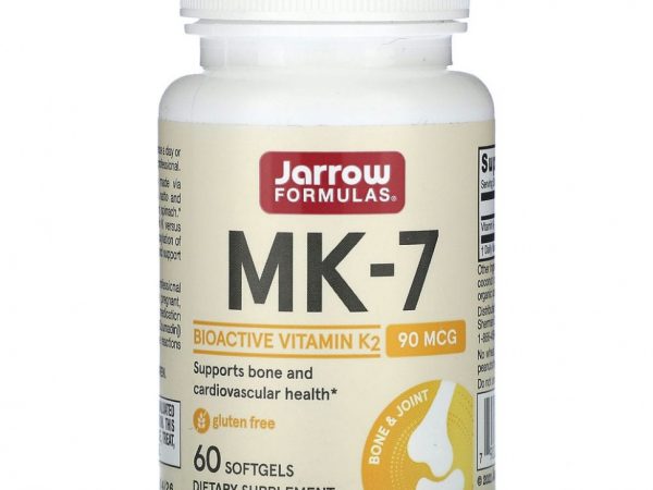 Jarrow Formulas, MK-7, 90 мкг, 60 капсул