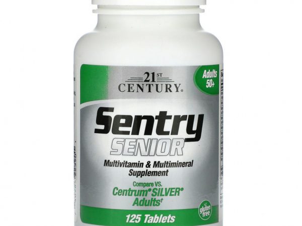 21st Century, Sentry Senior, мультивитаминная и мультиминеральная добавка, для взрослых от 50 лет, 125 таблеток
