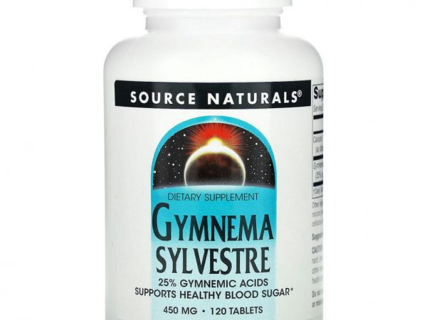 Source Naturals, джимнема, 450 мг, 120 таблеток