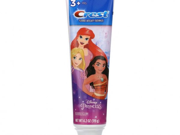 Crest, фторсодержащая зубная паста для профилактики кариеса, принцесса Моана , со вкусом жевательной резинки, 119 г (4,2 унции)
