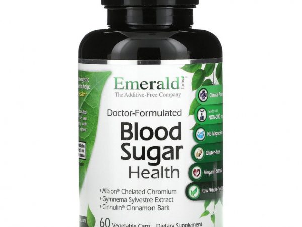 Emerald Laboratories, Blood Sugar Health, 60 растительных капсул