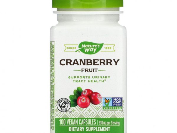 Nature's Way, Клюква, 465 мг, 100 веганских капсул