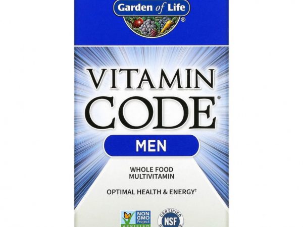 Garden of Life, Vitamin Code, мультивитамины из цельных продуктов для мужчин, 240 вегетарианских капсул
