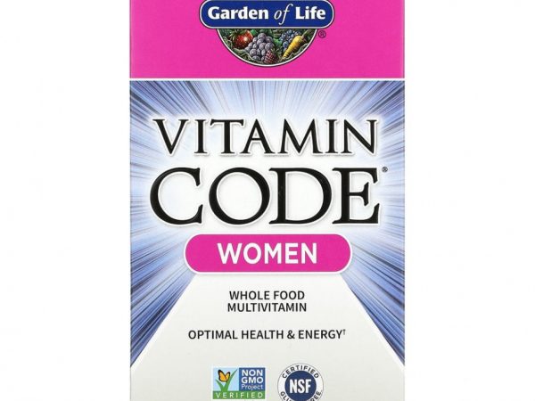 Garden of Life, Vitamin Code, мультивитамины из цельных продуктов для женщин, 240 вегетарианских капсул