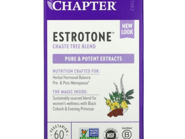 New Chapter, Estrotone, 60 вегетарианских капсул