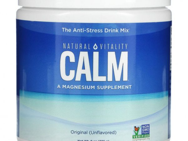 Natural Vitality, CALM, антистрессовая смесь для напитков, без добавок, 226 г (8 унций)