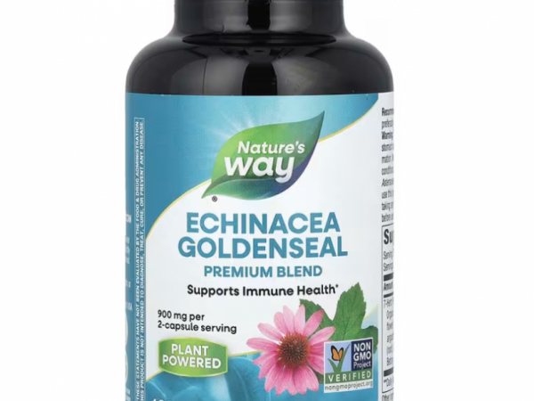 Nature's Way, эхинацея и желтокорень, 450 мг, 180 вегетарианских капсул