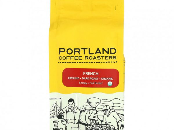 Portland Coffee Roasters, Органический кофе, молотый, темная обжарка, французский, 340 г (12 унций)