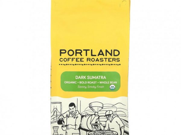 Portland Coffee Roasters, Органический кофе, цельные зерна, жирной обжарки, темная суматра, 340 г (12 унций)