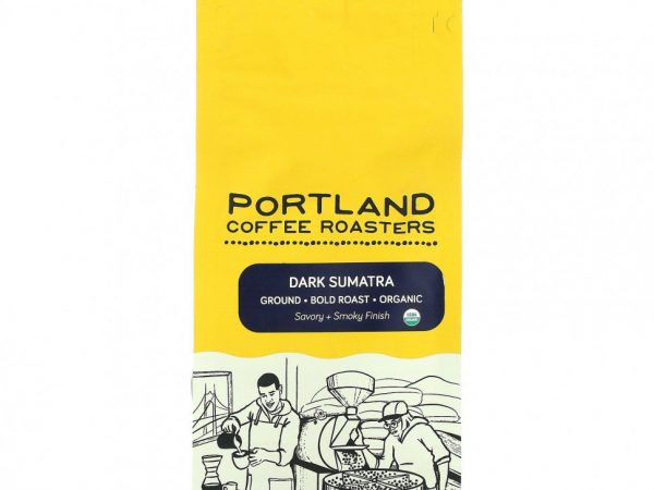 Portland Coffee Roasters, Органический кофе, молотый, жирной обжарки, темная суматра, 340 г (12 унций)