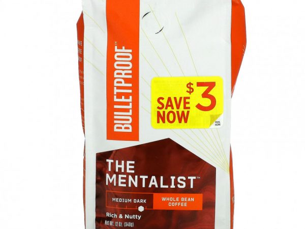BulletProof, The Mentalist, кофе, цельные зерна, средне-темная обжарка, 340 г (12 унций)
