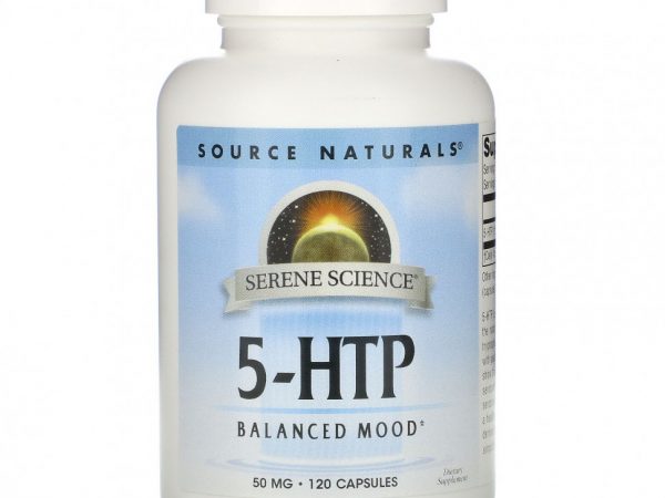Source Naturals, 5-HTP, 50 мг, 120 капсул