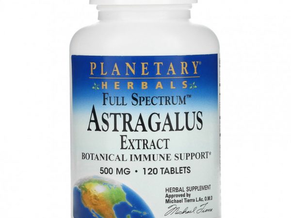 Planetary Herbals, Full Spectrum, экстракт астрагала, 500 мг, 120 таблеток