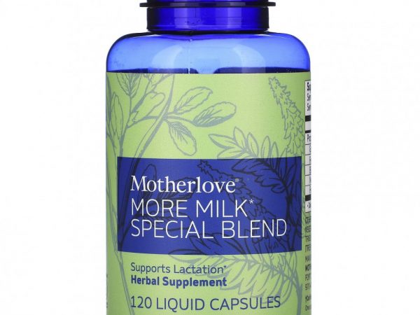 Motherlove, Специальная смесь More Milk, 120 капсул с жидкостью