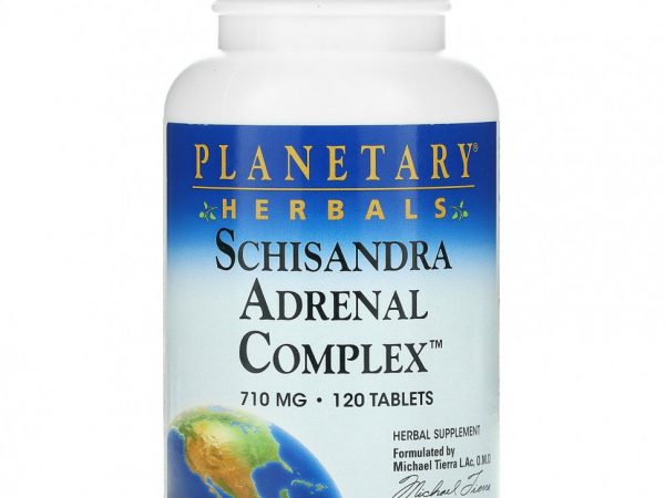 Planetary Herbals, Schisandra Adrenal Complex, 710 мг, 120 таблеток