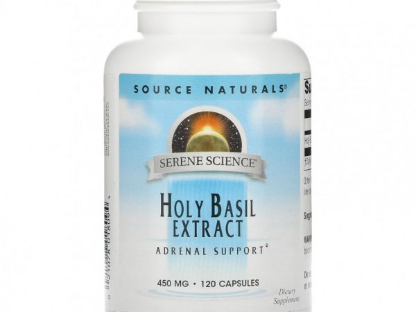 Source Naturals, Serene Science, экстракт базилика священного, 450 мг, 120 капсул