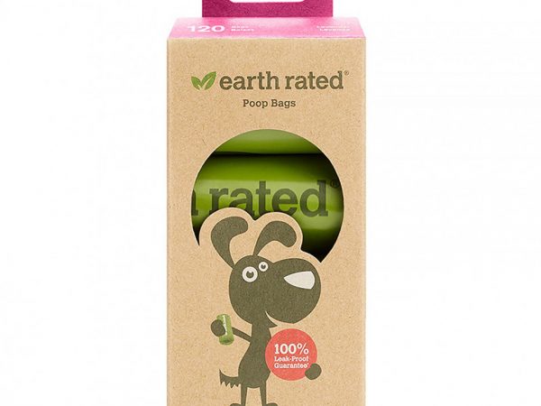 Earth Rated, пакеты для уборки за собаками, с запахом лаванды, 120 пакетов, 8 запасных рулонов