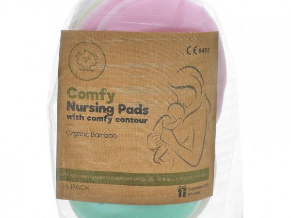 KeaBabies, Подушечки для кормления Comfy, пастельные тона, 14 шт. В упаковке