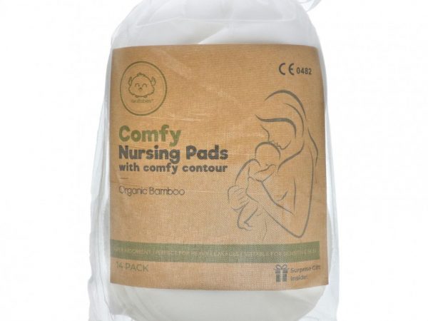 KeaBabies, Comfy подушечки для кормления с комфортным контуром, мягкие белые, 14 шт. В упаковке