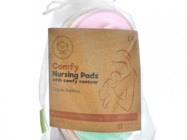 KeaBabies, Подушечки для кормления Comfy, пастельные тона, 14 шт. В упаковке