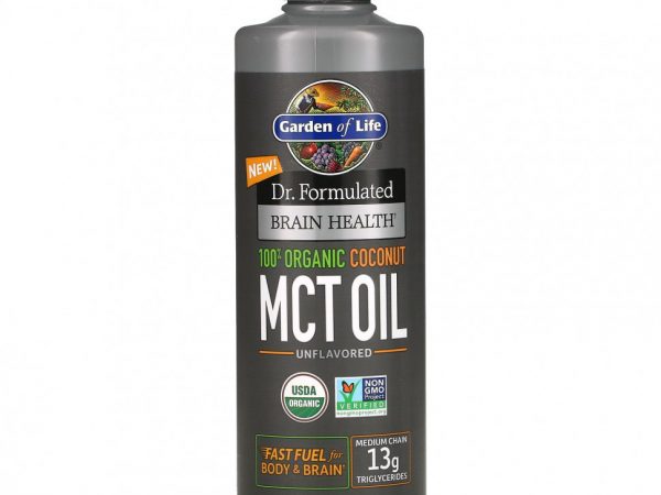 Garden of Life, Dr. Formulated, добавка для здоровья мозга, 100% органическое кокосовое масло со среднецепочечными триглицеридами, с нейтральным вкусом, 473 мл (16 жидк. унций)
