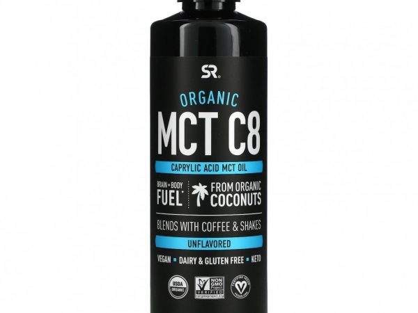 Sports Research, органическое масло MCT C8, с нейтральным вкусом, 473 мл (16 жидк. унций)