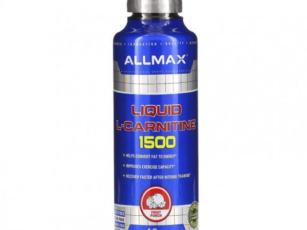ALLMAX Nutrition, жидкий L-карнитин 1500, фруктовый пунш, 473 мл (16 уний)
