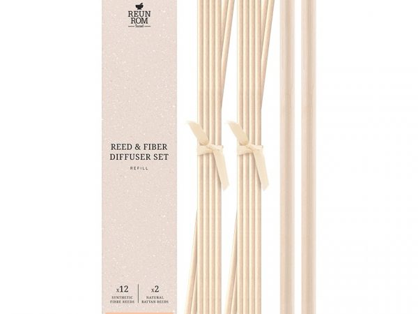 Reunrom Reed And Fiber Diffuser Set 14pcs. Beige