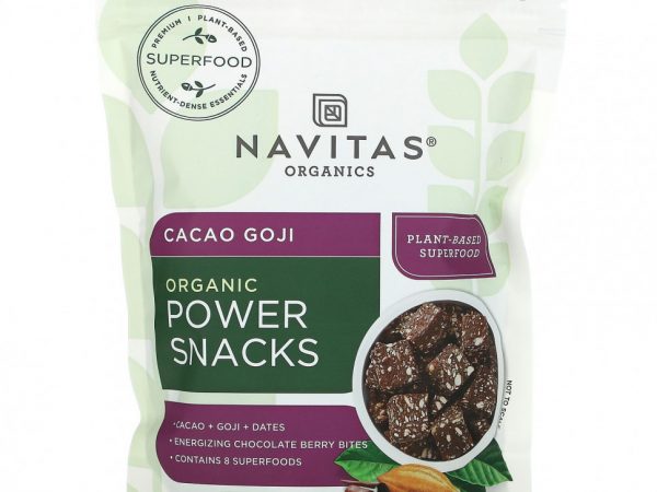 Navitas Organics, Organic Power Snack, какао-годжи, 454 г (16 унций)
