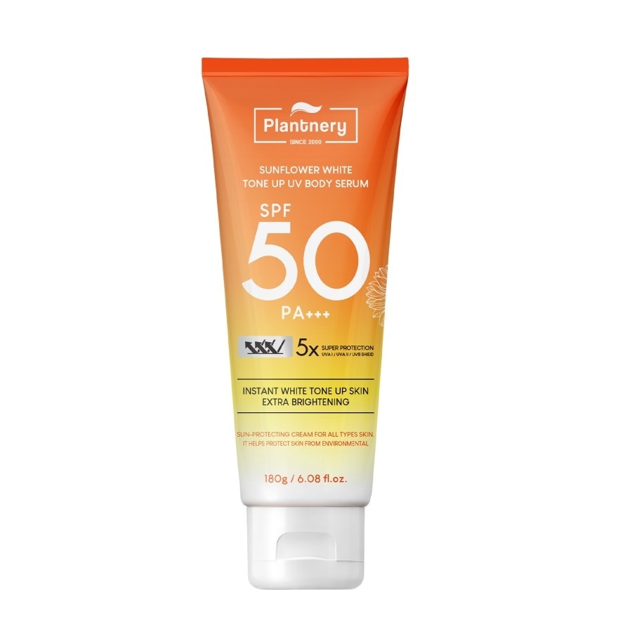 Plantnery Sunflower Tone Up UV Body Serum SPF 50 PA+++ 180 g.