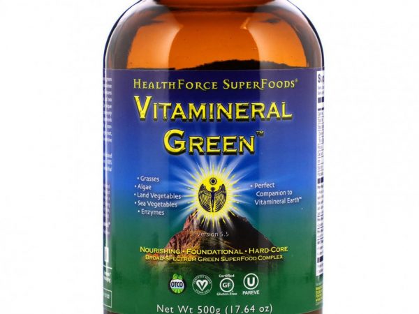 HealthForce Superfoods, Vitamineral Green, версия 5.5, 500 г (17,64 унции)