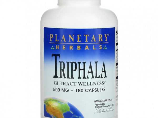 Planetary Herbals, Triphala, 500 мг, 180 капсул