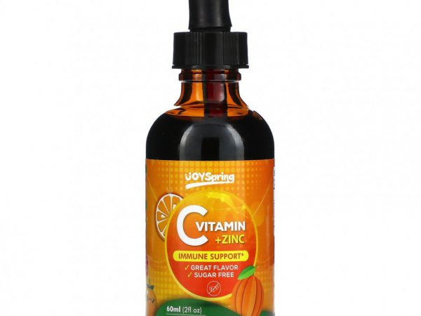 JoySpring, Витамин C + цинк, 2 жидких унции (60 мл)