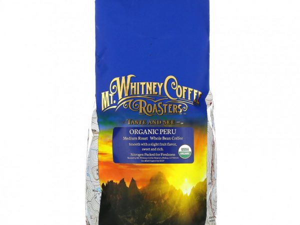 Mt. Whitney Coffee Roasters, Organic Peru, кофе из цельных зерен, средней обжарки, 907 г (32 унции)