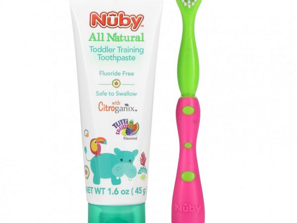 Dr. Talbot's, Зубная паста для малышей с зубной щеткой, от 6 месяцев, Tutti Frutti, набор из 2 предметов