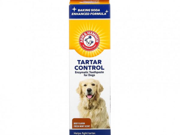 Arm & Hammer, Tartar Control, ферментативная зубная паста для собак, говядина, 67,5 г (2,5 унции)