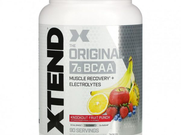 Xtend, The Original, 7 г аминокислот с разветвленными цепями, со вкусом фруктового пунша, 1,22 кг (2,68 фунта)