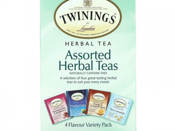 Twinings, Ассорти из травяных чаев, смешанный набор, без кофеина, 20 чайных пакетиков, 34 г (1,23 унции)