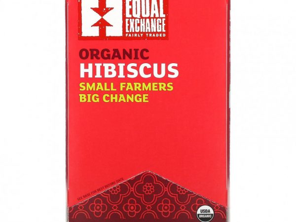 Equal Exchange, Органический травяной чай из гибискуса, без кофеина, 20 чайных пакетиков, 40 г (1,41 унции)