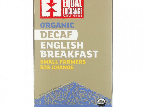 Equal Exchange, Organic Decaf English Breakfast, Black Tea, 20 Tea Bags, 1.41 oz ( 40 g)